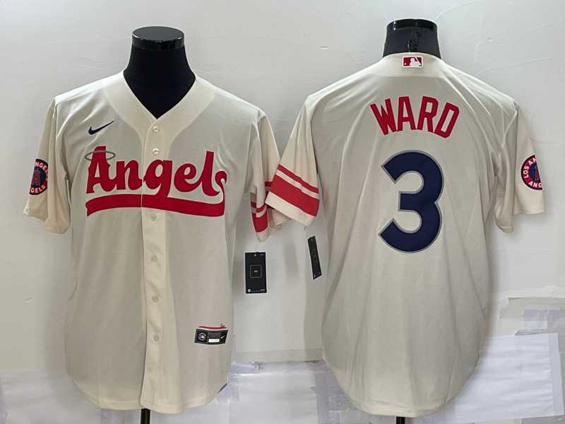Angels 3 Taylor Ward Cream Nike 2022 City Connect Cool Base Jersey,We sell and wholesale Angels 3 Taylor Ward Cream Nike 2022 City Connect Cool Base Jersey on line form chian!
